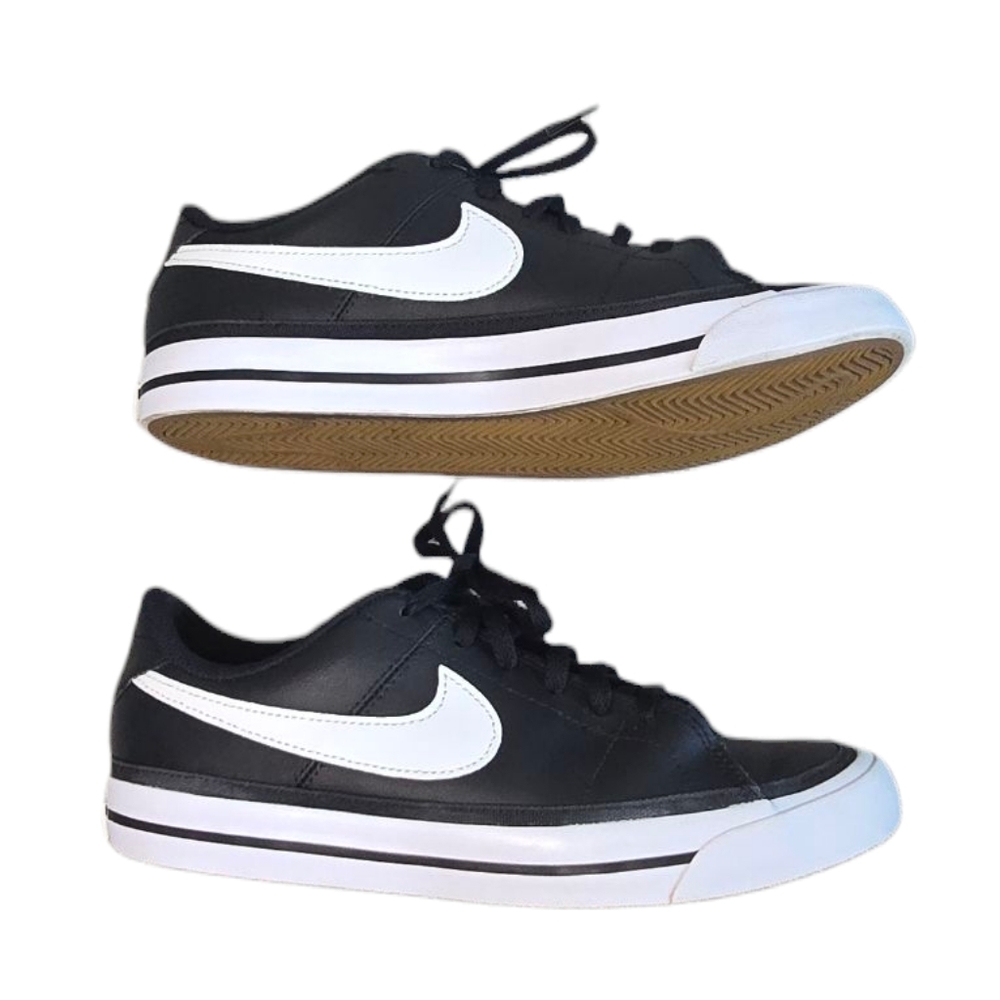 Nike Kids Black and White Sneakers - Picture 5 of 10